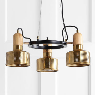 Gallery Adjustable Spotlight Metal LED Chandelier - JONATHAN Y